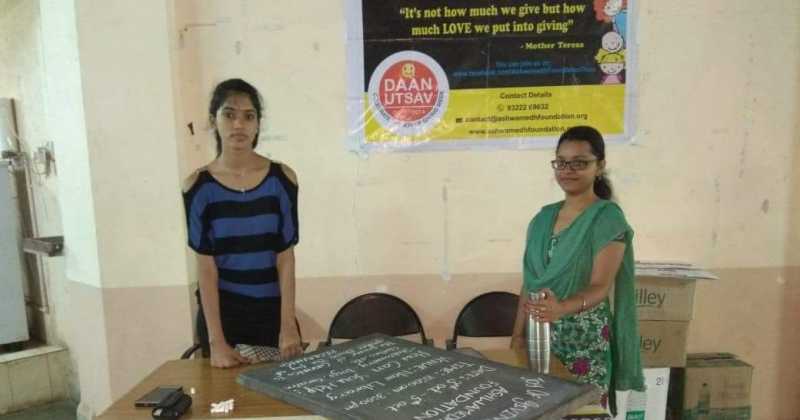 Day 1 Of Daan Utsav By Ashwamedh Foundation At Alkesh Dinesh Mody Institute, Vidyanagari, Santacruz 