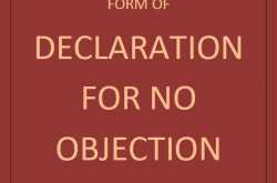 Declaration - No-objection for bank loan