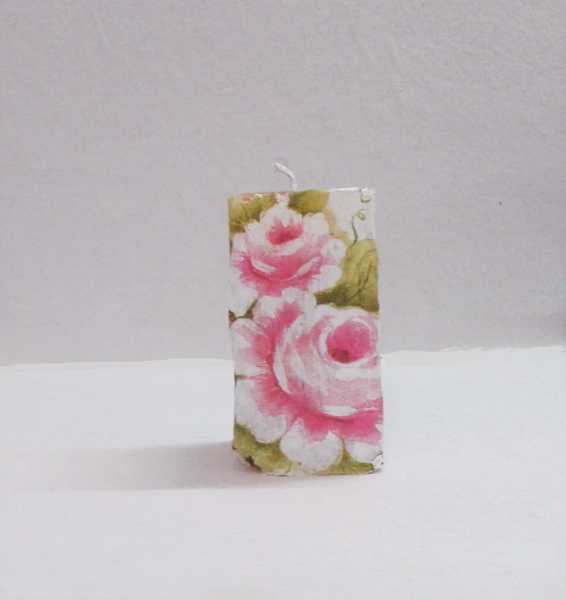 Decoupage Candle