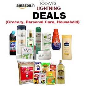 Deep Discounted Lightning Deal On Grocery, Personal Care, Household Essentials - Amazon - Getfreedeals.co.in