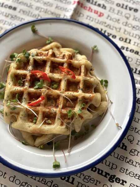 Delicious Savoury Waffles Using Basic Ingredients