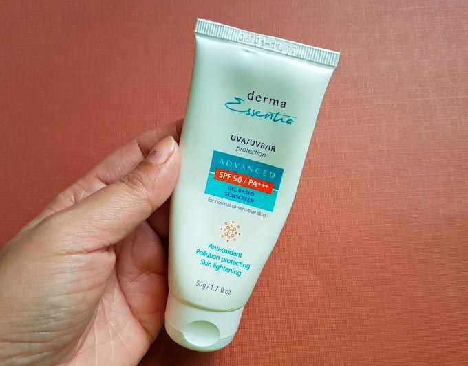 Derma Essentia Advanced SPF 50/PA+++ Sunscreen Gel Review - Indian Beauty Hub