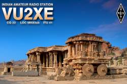 Designed QSL Card For VU2XE :