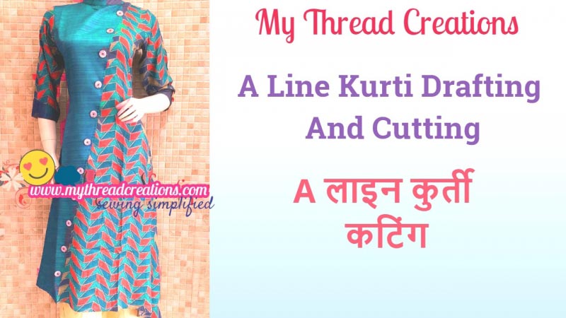 Designer A Line Kurti Cutting With Drafting In 6 Easy Steps