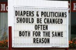 Diapers and Politicians Jokes Image