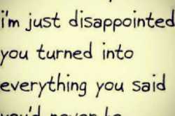 Difference in spoken word and action