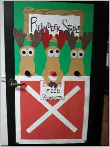 Diy Christmas Office Door Decorations