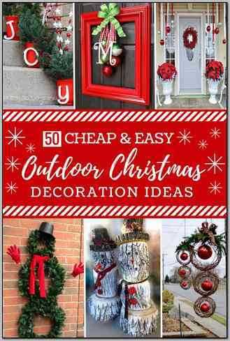 Diy Outdoor Christmas Decorations 2017
