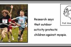 Do you know why outdoor activity protects children from myopia?