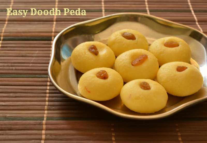 Doodh Peda In Ten Minutes / Condensed Milk Doodh Peda