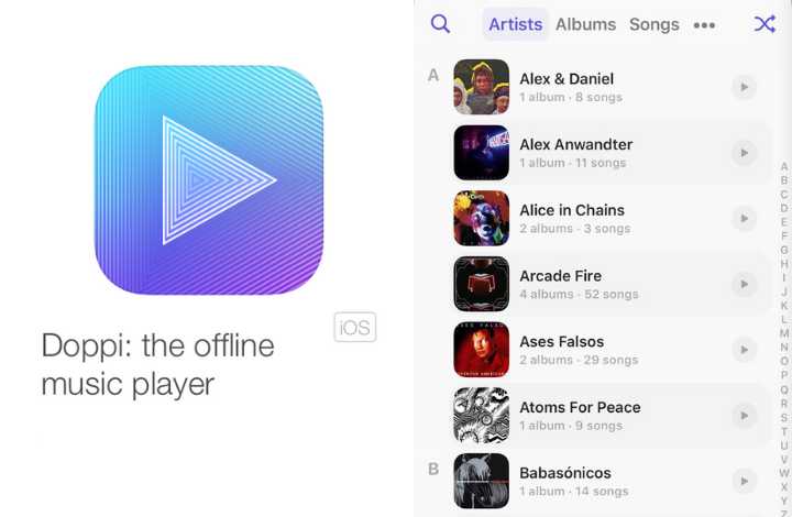 Doppi Music Player App – A Neat Alternative To The Native IOS App