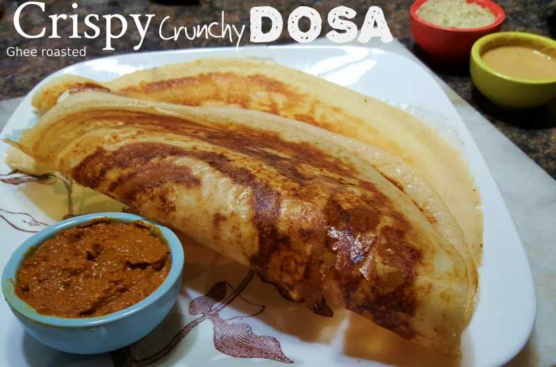 Dosa Recipe|How I Make Crispy Crunchy Ghee Roast Dosa