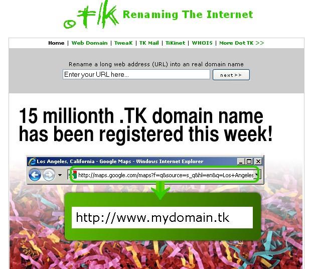 Dot.tk : Short Way To ‘short’ Away