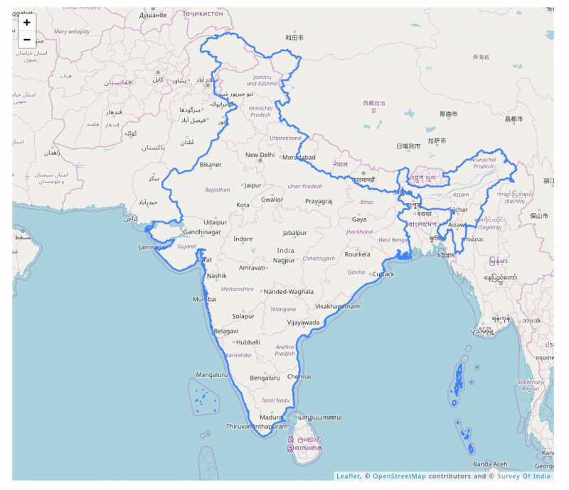 Download Official External Boundaries Of India By Survey Of India | Thejesh GN