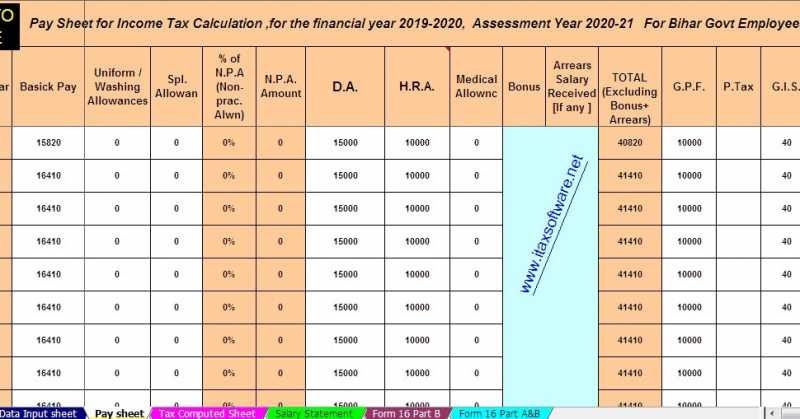 Download & Prepare At A Time 100 Employees Form 16 Part A&B For F.Y. 2018-19, With What Is Standard Deduction 