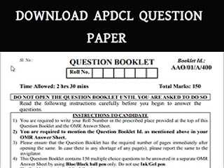 Download Apdcl Previous Year Question Paper Pdf