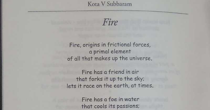 Dr Prof Kota V Subbaram