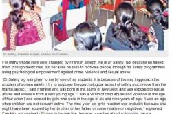 Dr Safety who empowers psyche: Indian Express Newspaper