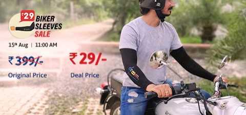 Droom Biker Sleeve Flash Sale- Sleeves In Just Rs.29 - Really Tricks