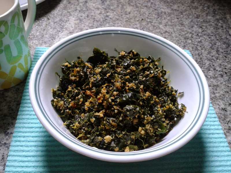Drumstick Leaves/Muringayila Thoran  Cooked With Coconut