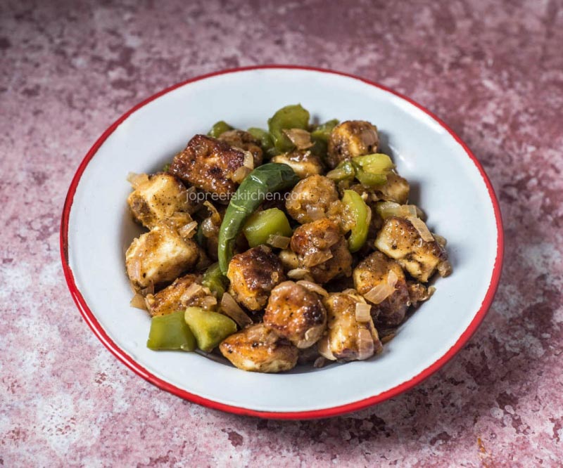 Dry Chilli Paneer Recipe | How To Prepare Chilli Paneer | Jopreetskitchen