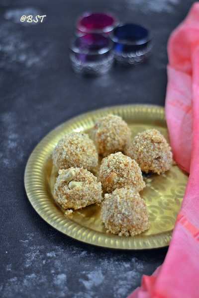 Dry Coconut Rava Laddoo - The Big Sweet Tooth