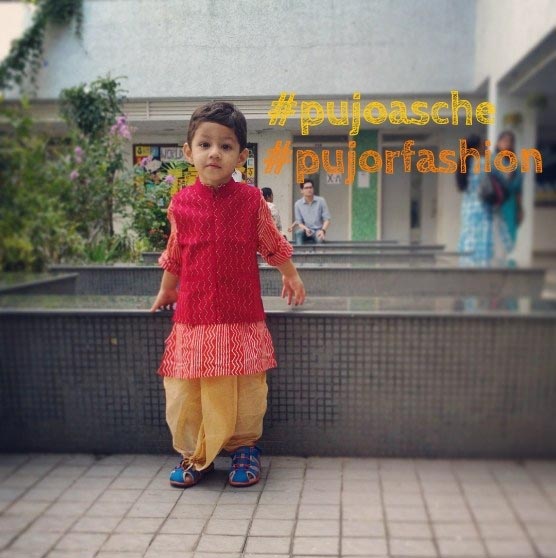 Durga Pujo Kids Fashion - The Honuman Style