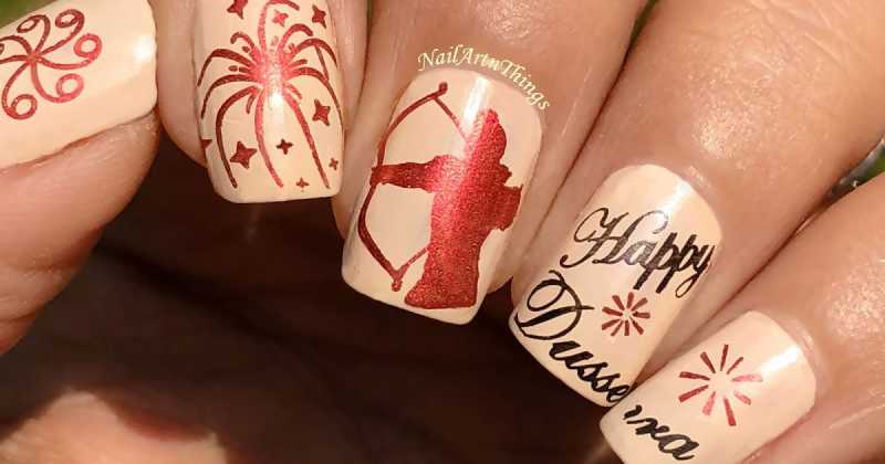 Dussera Nail Art