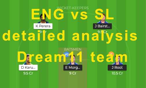 ENG Vs SL Expert Dream11 Team | World Cup 27th Match Detailed Analysis, Team News, Fantasy Tips And Prediction - CricPick