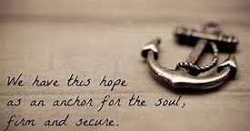 EVERYBODY NEEDS AN ANCHOR