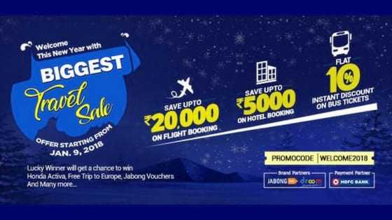 EaseMyTrip Is Offering Discounts To Help You Complete Your New Year Resolutions