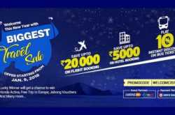 easemytrip is offering discounts to help you complete your new year resolutions