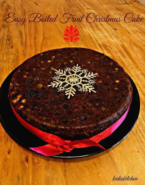 Easy Christmas Boiled Fruit Cake  | Kukskitchen
