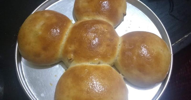 Easy Eggless Sweet Buns