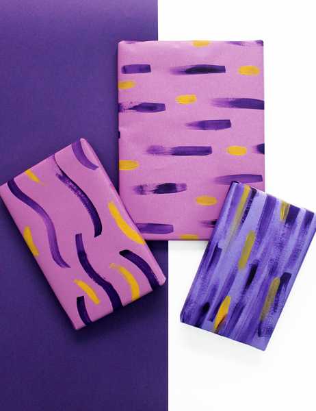 Easy Gift Wrapping With Brushstrokes! - The Craftables