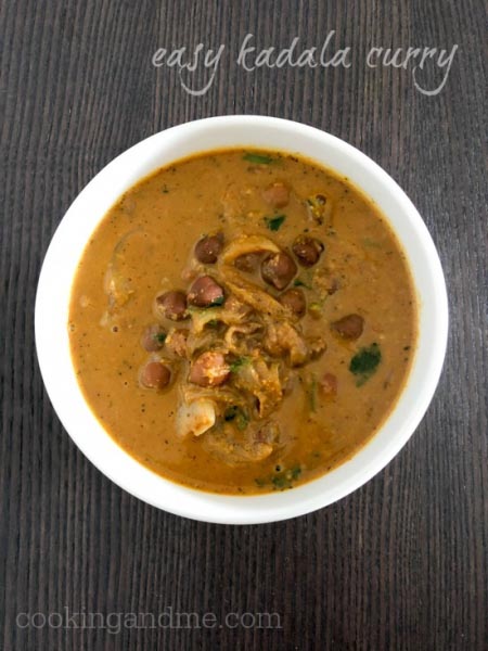 Easy Kadala Curry Recipe, Step By Step - Edible Garden