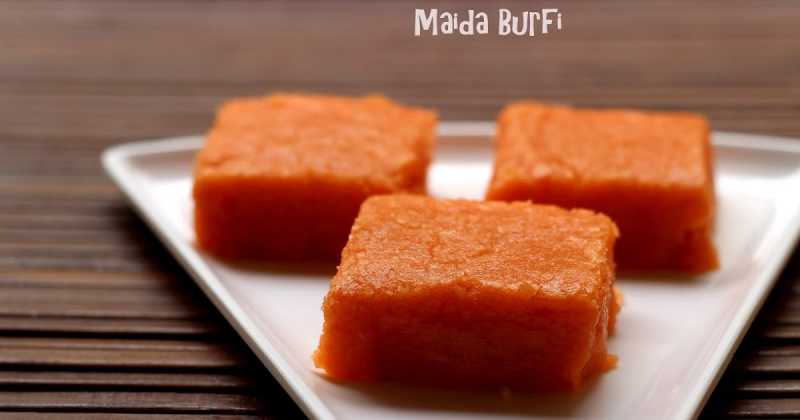 Easy Maida Burfi - Quick Maida Burfi - Easy Burfi 