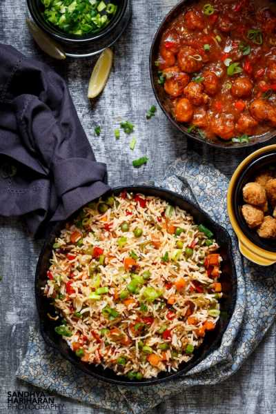 Easy Vegetable Fried Rice - So Much Better Than A Takeaway ! - Sandhya