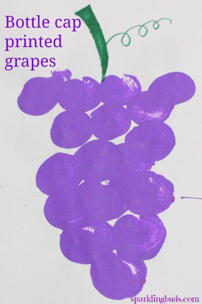 Easy Fruit Painting - Grape Painting - Sparklingbuds