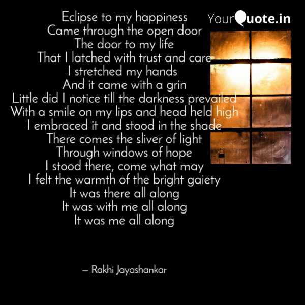 Eclipse Of Happiness- #BlogchatterA2Z