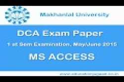 Education Jugaad: DCA Exam Previous Year Paper