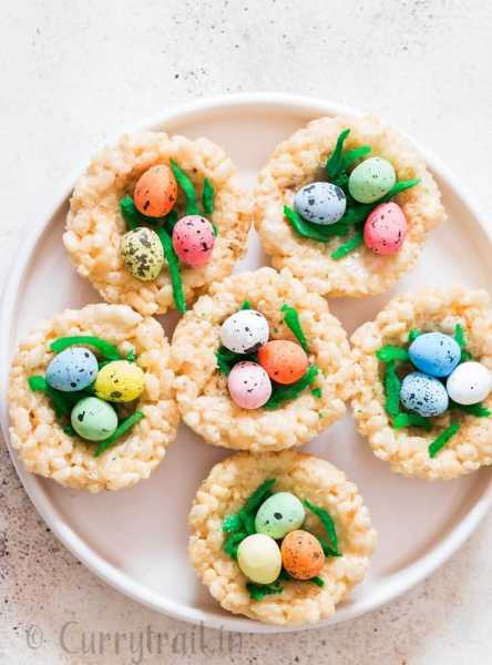 Egg Nests Easter Rice Krispie Treats