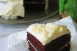 Eggless Chocolate Cake with Orange buttercream icing