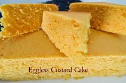 Eggless Custard Powder Cake
