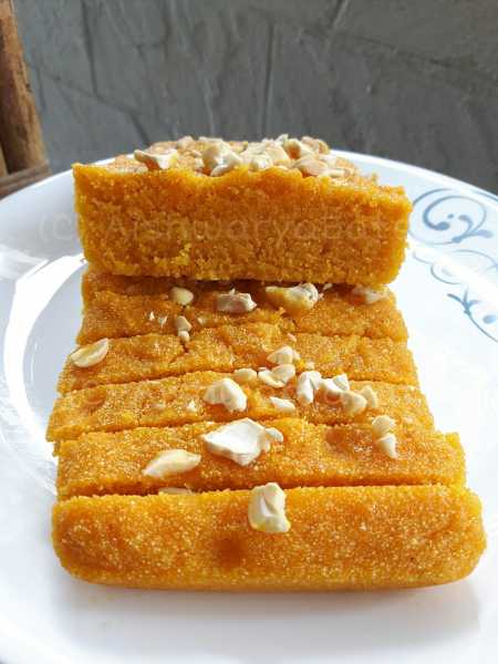 Eggless Mango Semolina Rava Cake