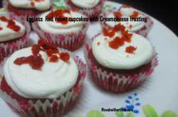 Eggless Red velvet cupcakes