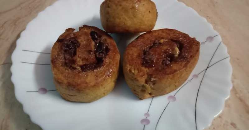 Eggless Whole Wheat Cinnamon Roll Scones