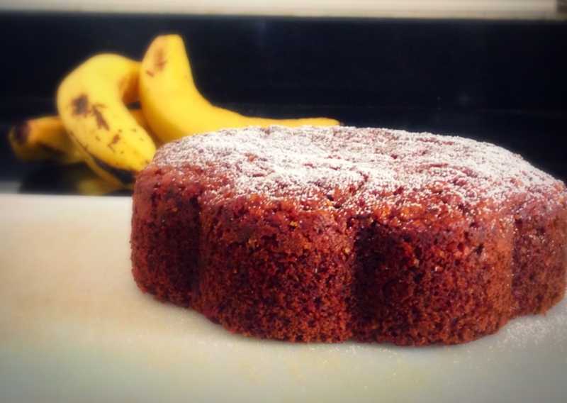 Eggless Wholewheat Banana Oats Cake Recipe - Without Oven