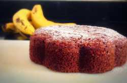 Eggless Wholewheat Banana Oats Cake Recipe - Without Oven