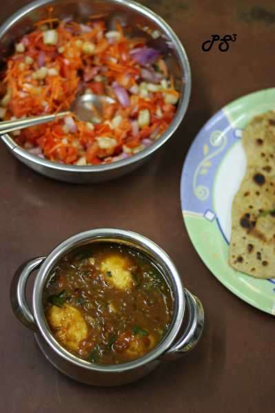 Eggs In Sweet N Spicy Tomato Gravy